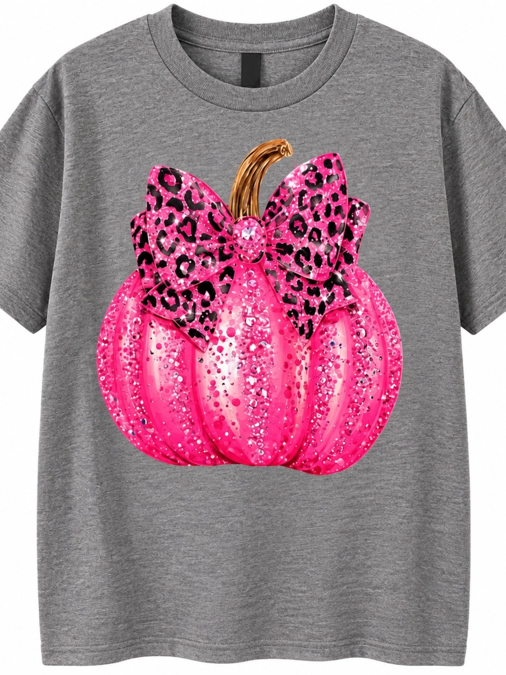 Youth Medium NWOT Pink Pumpkin Graphic Tee